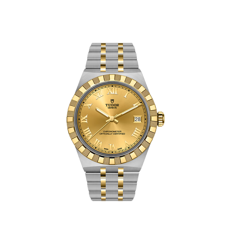 TUDOR Royal Calibre Manufacture MT5412 Boîtier en acier et or jaune, 36 mm TUDOR Royal Calibre Manufacture MT5412 Boîtier en acier et or jaune, 36 mm