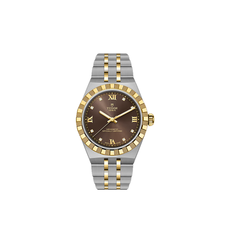TUDOR Royal Calibre Manufacture MT5201 Boîtier en acier et or jaune, 30 mm TUDOR Royal Calibre Manufacture MT5201 Boîtier en acier et or jaune, 30 mm