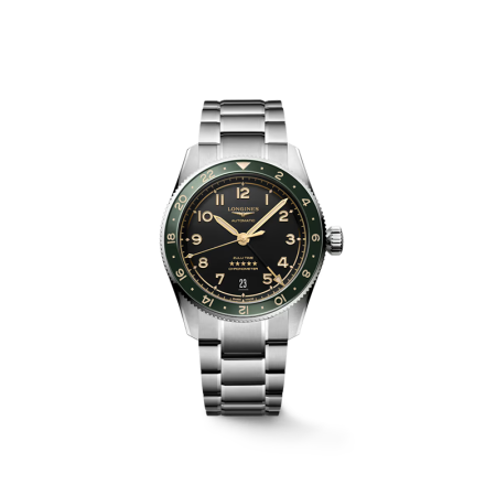 LONGINES SPIRIT ZULU TIME- Montre automatique, Ø 39.00 mm, acier inoxydable