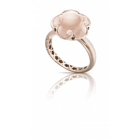 BAGUE BON TON QUARTZ ROSE