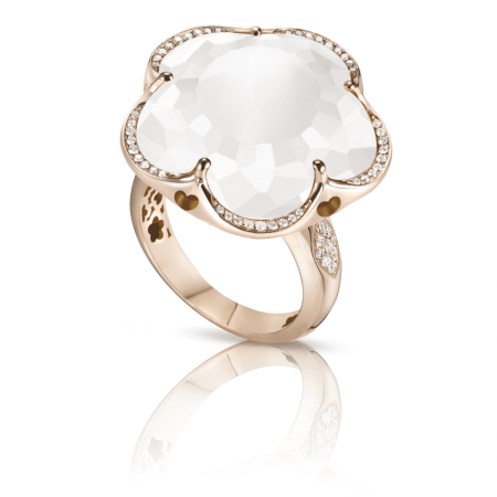 BAGUE BON TON MILKY QUARTZ...