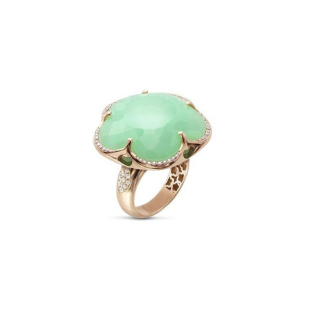 BAGUE BON TON CHRYSOPRASE &...