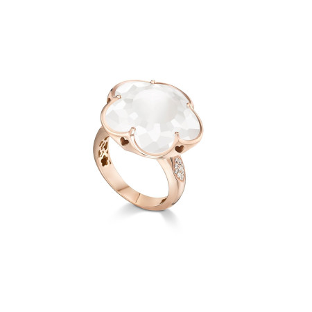 BAGUE BON TON MILKY QUARTZ...