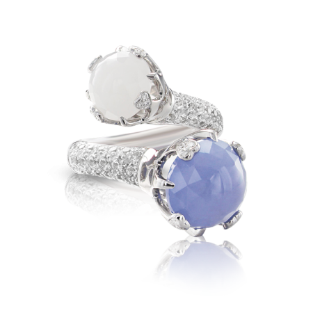 BAGUE SISSI ICE BLUE:...