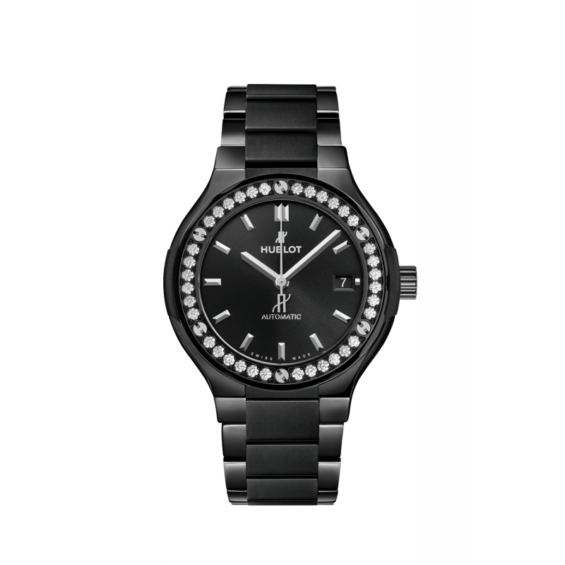 Hublot Classic Fusion Extra-Thin Skeleton Black Ceramic Watch-515.CM.0 –  Luxury Time NYC